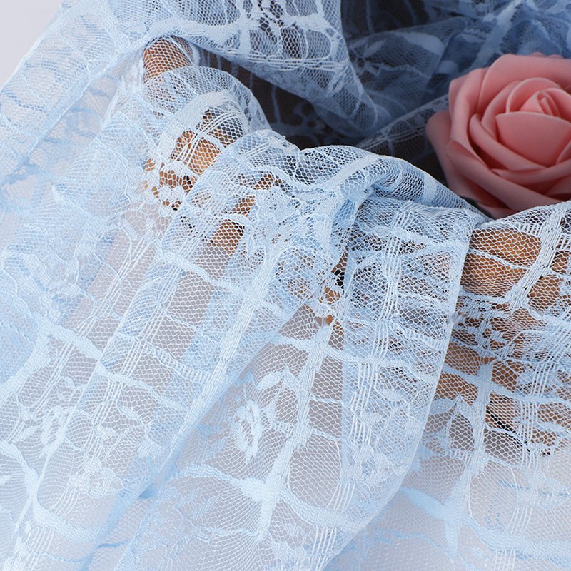 Lace Fabric Dress Plaid Polyester for Women's Wear Wholesale Supplier