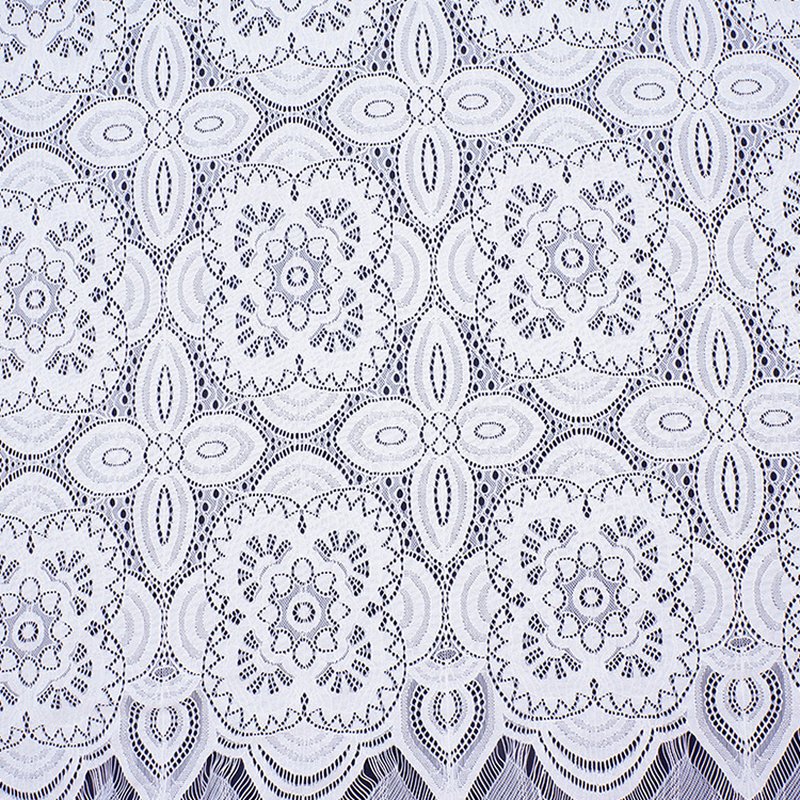 Dress Eyelash Cutwork Lace Fabric for Women's Wear Wholesale Supplier