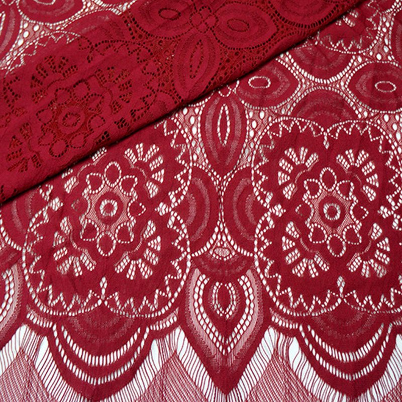 Dress Eyelash Cutwork Lace Fabric for Women's Wear Wholesale Supplier 12