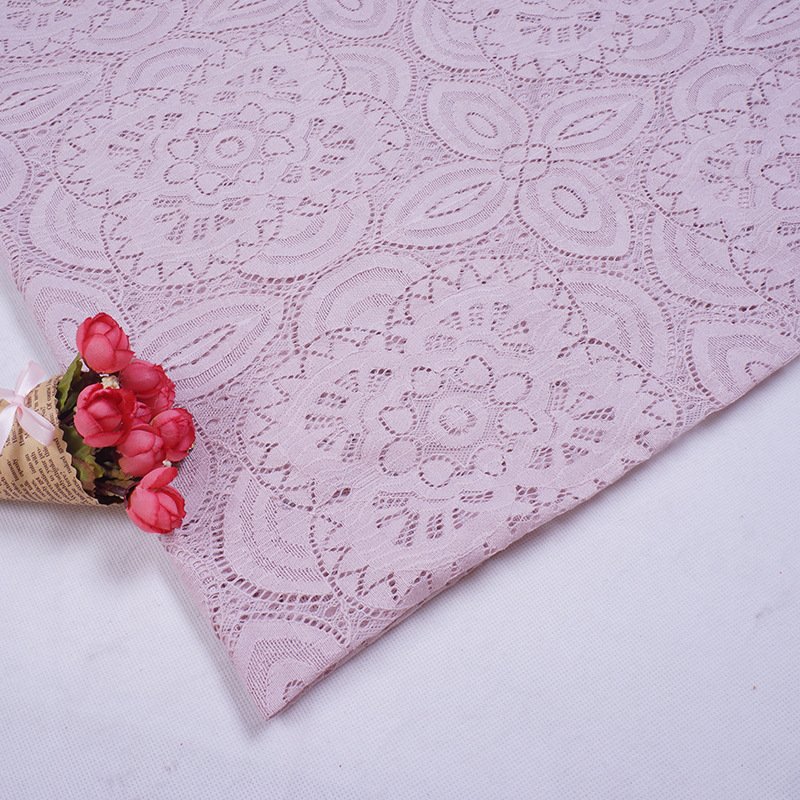 Dress Eyelash Cutwork Lace Fabric for Women's Wear Wholesale Supplier 16