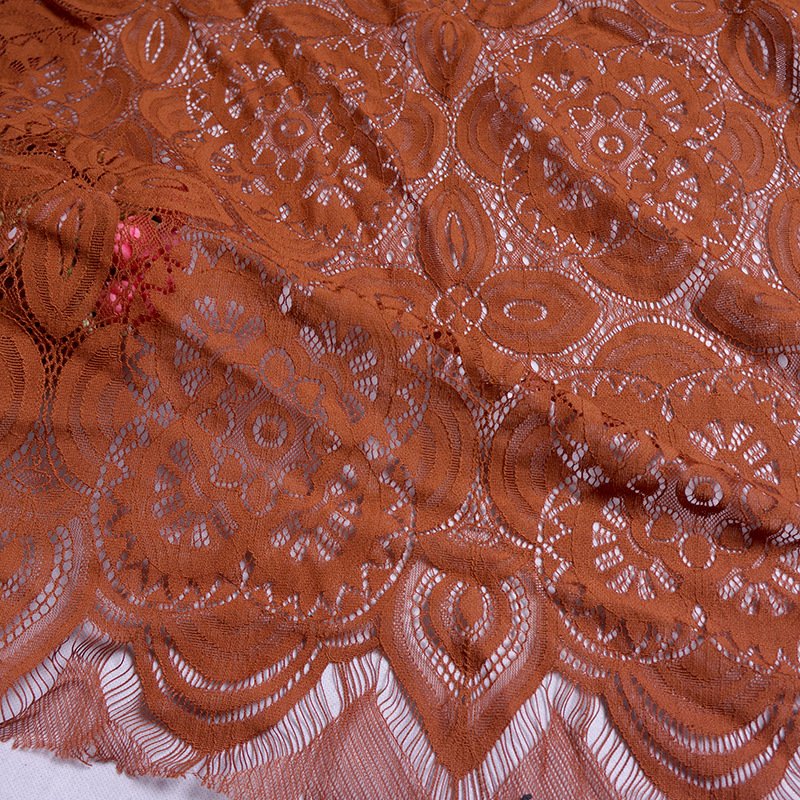 Dress Eyelash Cutwork Lace Fabric for Women's Wear Wholesale Supplier 17