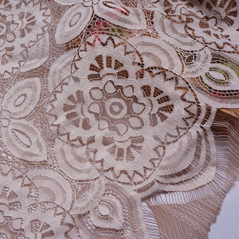 Dress Eyelash Cutwork Lace Fabric for Women's Wear Wholesale Supplier 7