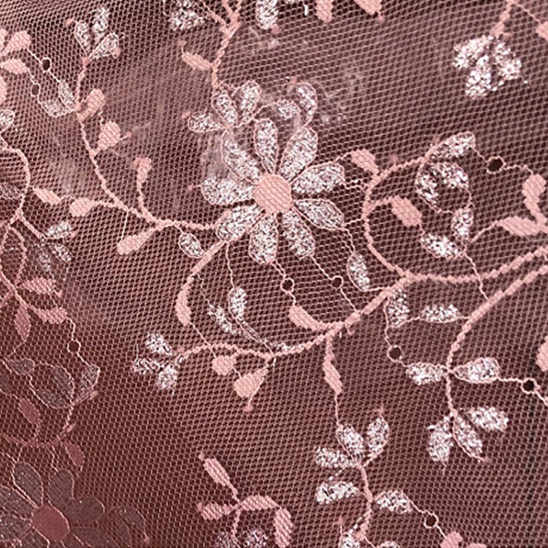 Lace Fabric Lurex Dress Nylon Warp Knit for Women's Wear Wholesale Sup 6