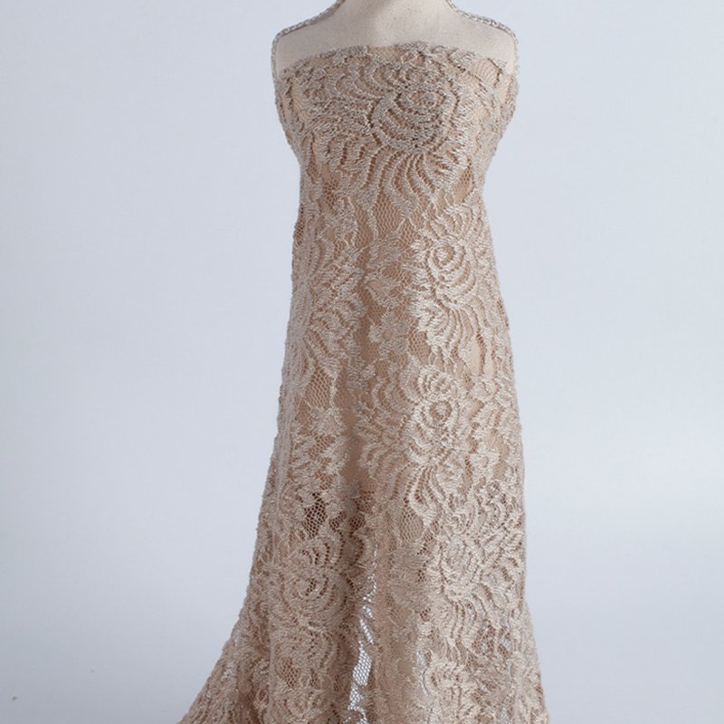 Lace Fabric Dress Bridal Nylon Warp Knit for Women's Wear Wholesale Su 3