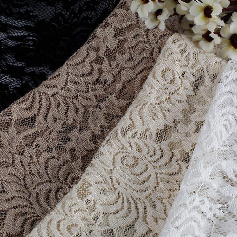 Lace Fabric Dress Bridal Nylon Warp Knit for Women's Wear Wholesale Su 7