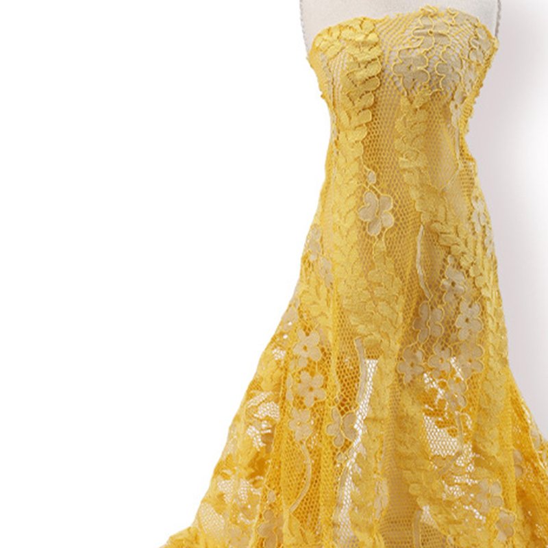 Lace Fabric Dress Cutwork Nylon for Women's Wear Wholesale Supplier