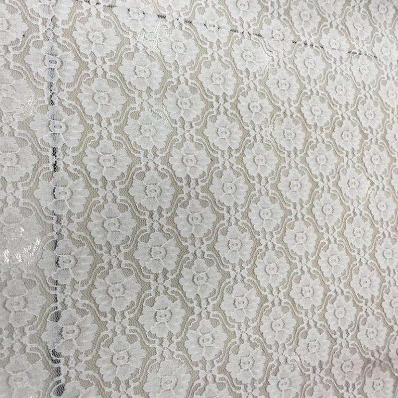 Lace Fabric Plum Blossom Bridal Nylon Warp Knit for Bridal Wholesale S