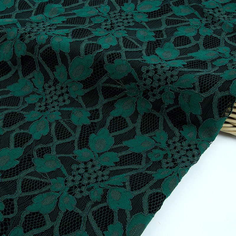 Dress Peacock Cutwork Nylon Lace Fabric for Women's Wear Wholesale Sup 4