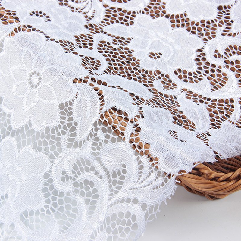 Dress Women's Nylon Warp Knit Lace Fabric for Women's Wear Wholesale S