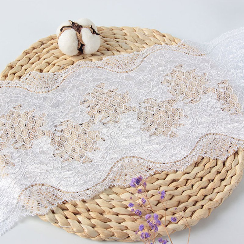 Lace Trim Lace Fabric Nylon Warp Knit for Apparel Wholesale Supplier 9