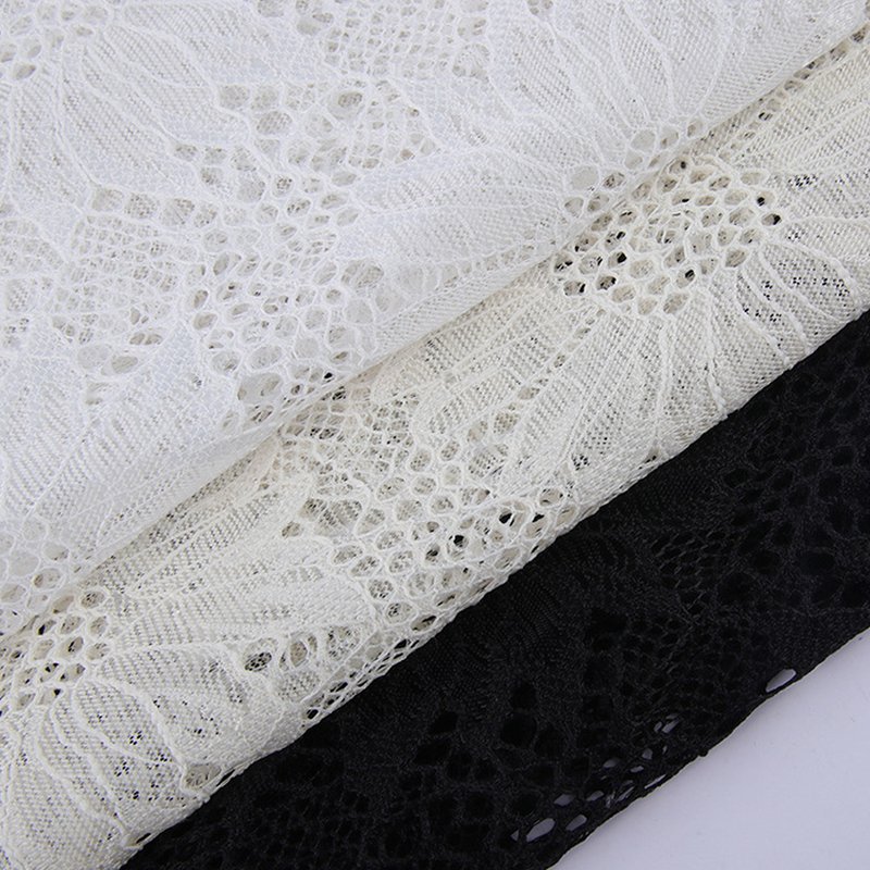 Lace Fabric Dress Cutwork for Women's Wear Wholesale Supplier 6