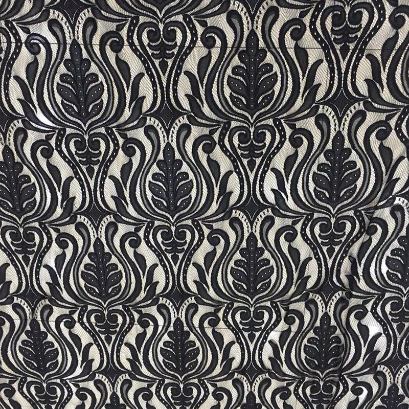 Lace Fabric Placement Polyester Warp Knit for Women's Wear Wholesale S 3