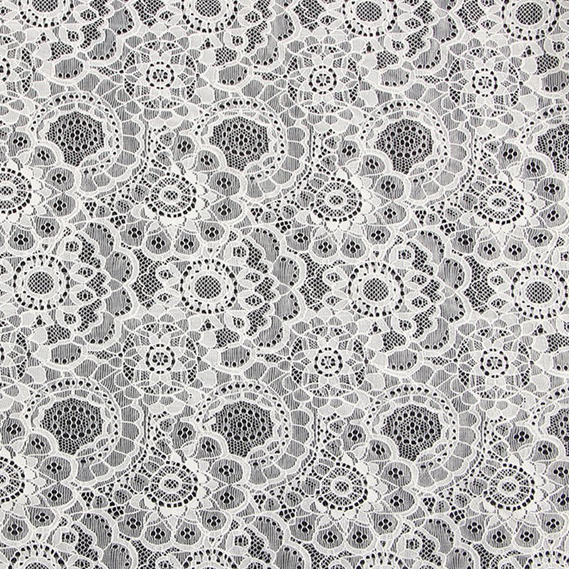 Lace Fabric Dress Cutwork Nylon Warp Knit for Women's Wear Wholesale S