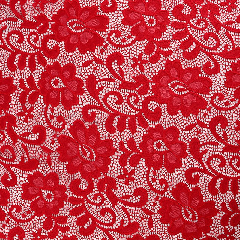Lace Trim Lace Fabric Dress for Women's Wear Wholesale Supplier