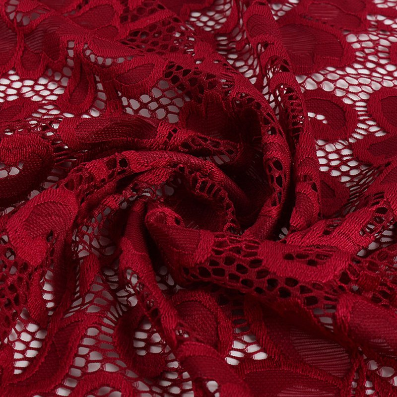 Lace Trim Lace Fabric Dress for Women's Wear Wholesale Supplier 4