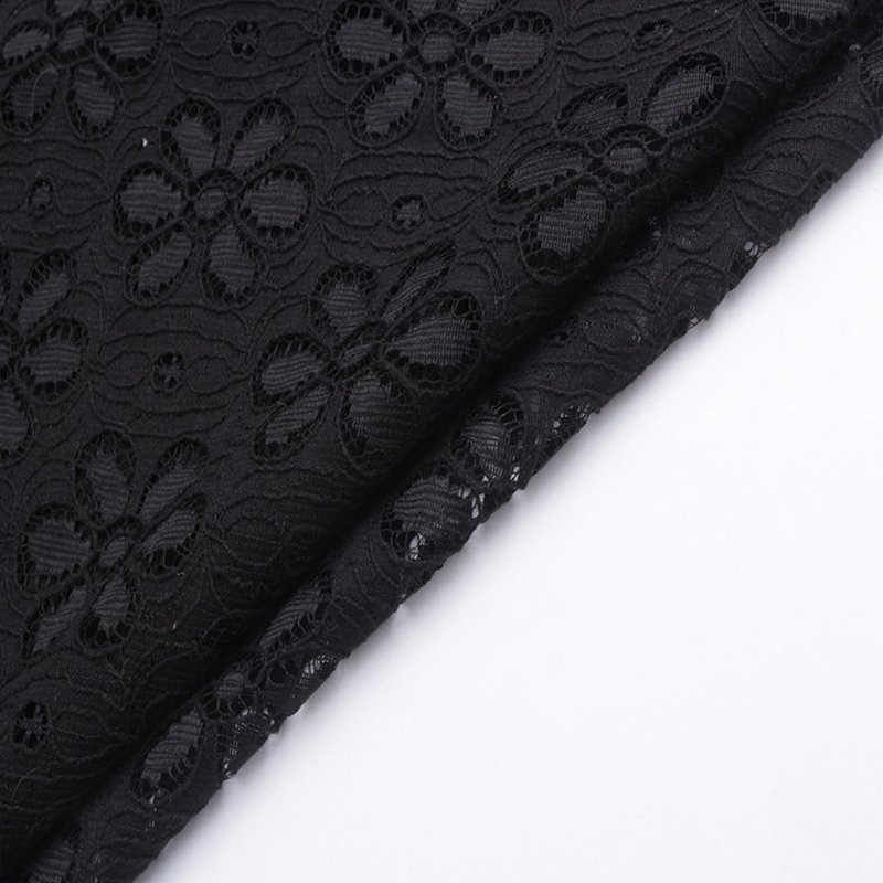 Lace Fabric Cutwork Women's Polyester for Women's Wear Wholesale Suppl 5