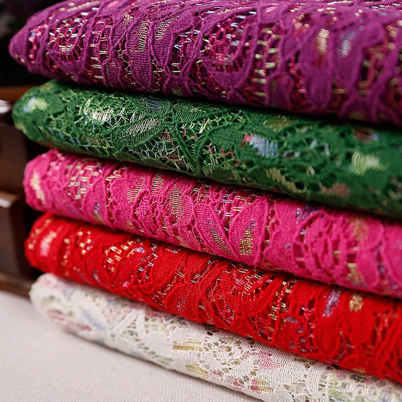 Lace Fabric Eyelash Cutwork for Women's Wear Wholesale Supplier 8