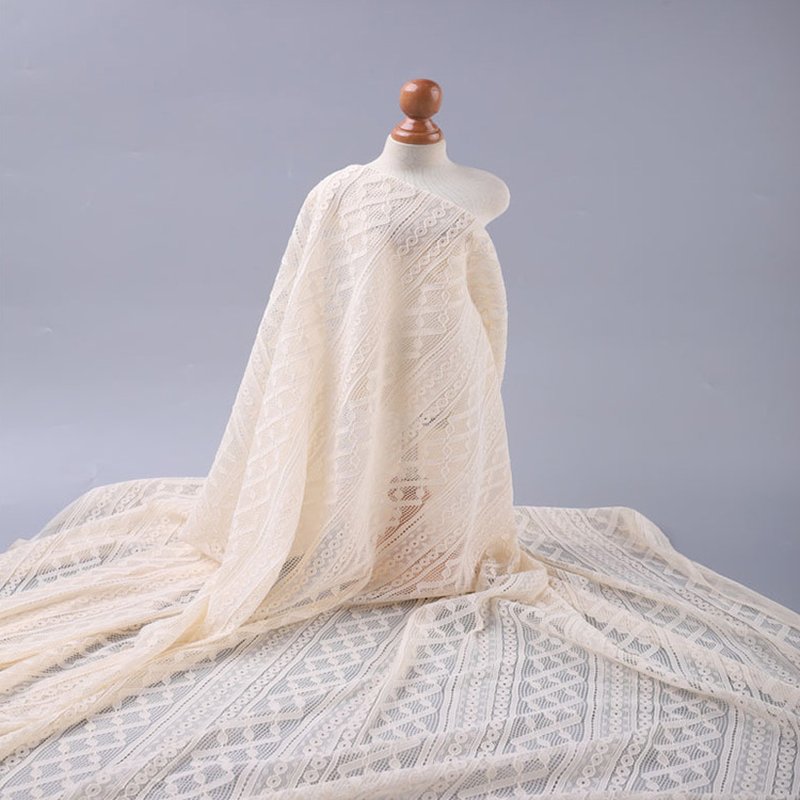 Lace Fabric Bridal Women's Nylon Warp Knit for Women's Wear Wholesale