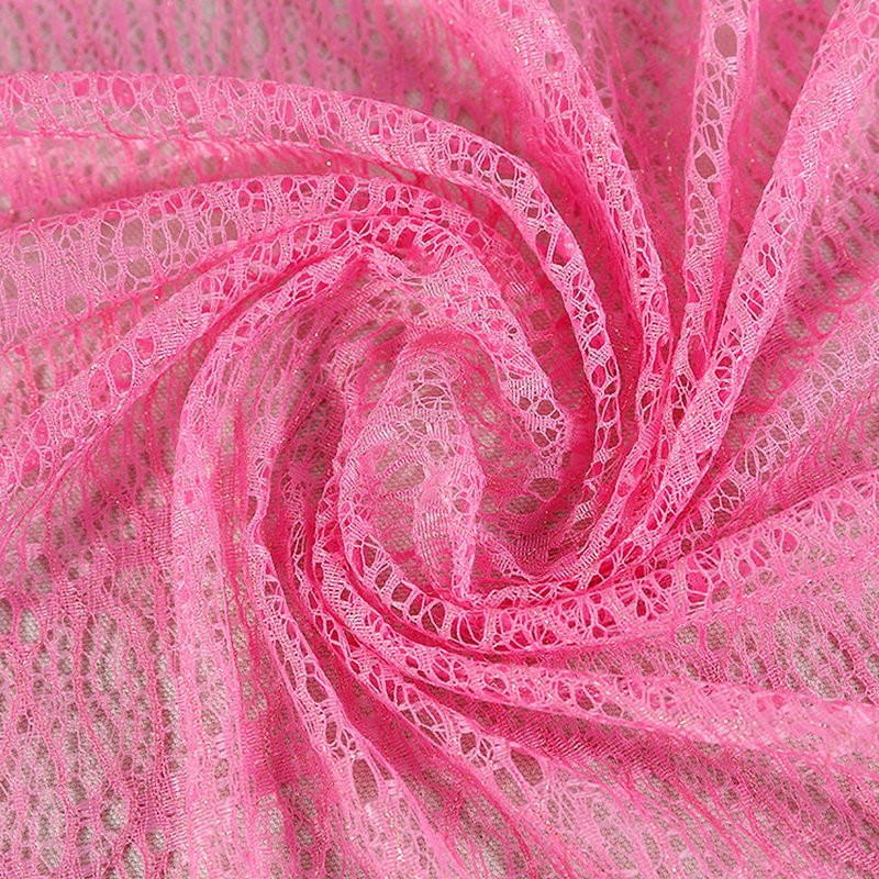 Lace Fabric Cutwork Women's Polyester for Women's Wear Wholesale Suppl