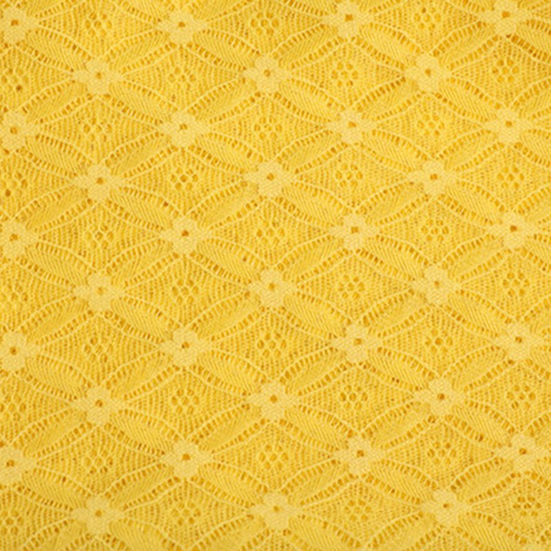 Lace Fabric Yellow Lace Trim Nylon Warp Knit for Women's Wear Wholesal