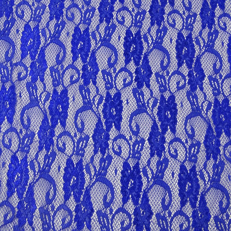 Lace Fabric Butterfly Blue Nylon Warp Knit for Women's Wear Wholesale 9