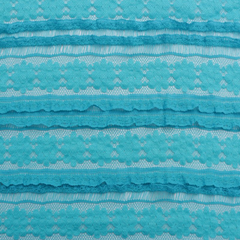 Lace Fabric Cutwork Women's Nylon Warp Knit for Women's Wear Wholesale