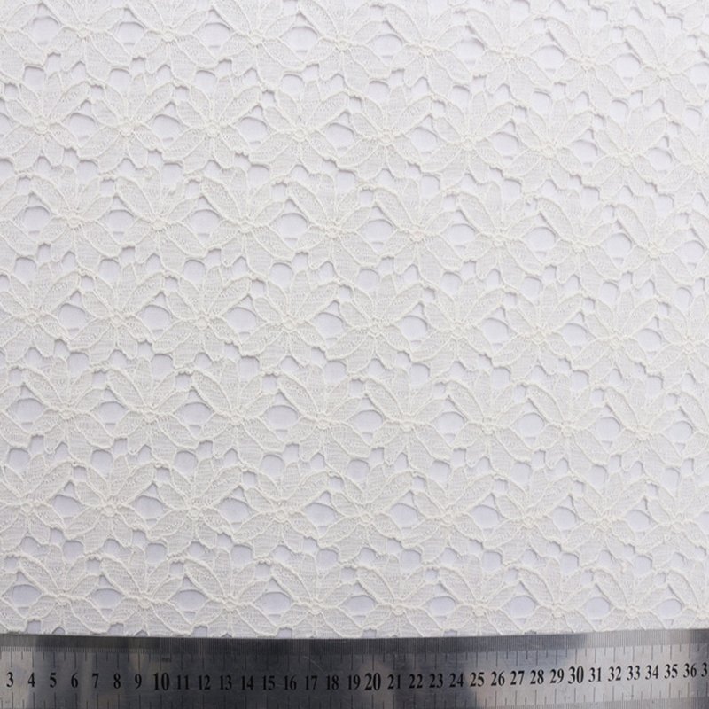 Lace Fabric Cutwork Women's Nylon for Women's Wear Wholesale Supplier 7