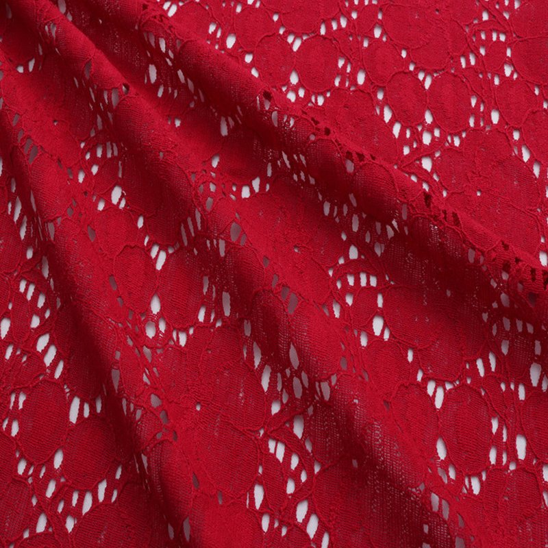 Lace Fabric Dress Women's Nylon Warp Knit for Women's Wear Wholesale S
