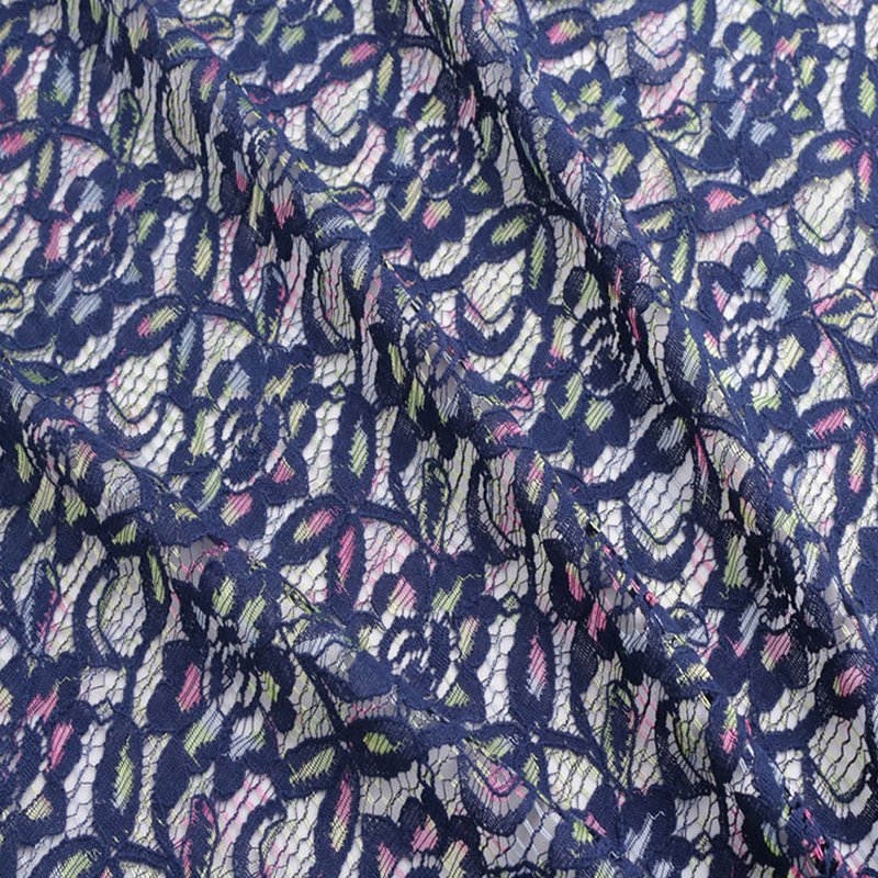 Lace Fabric Dress Women's Nylon Warp Knit for Women's Wear Wholesale S