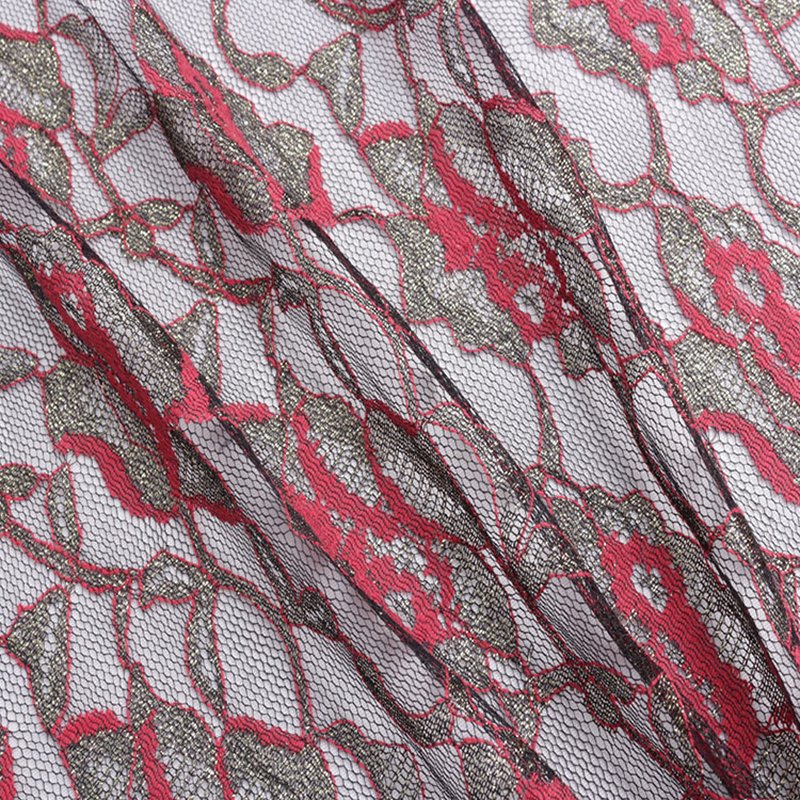Lace Fabric Dress Women's Nylon Warp Knit for Women's Wear Wholesale S