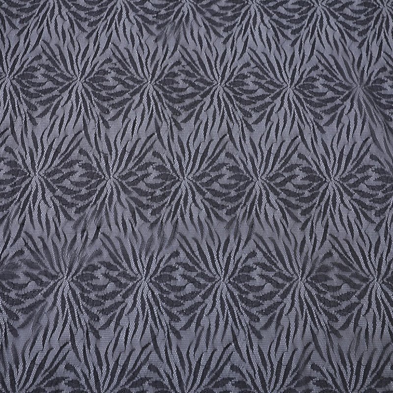 Lace Fabric Black Bridal Warp Knit for Women's Wear Wholesale Supplier
