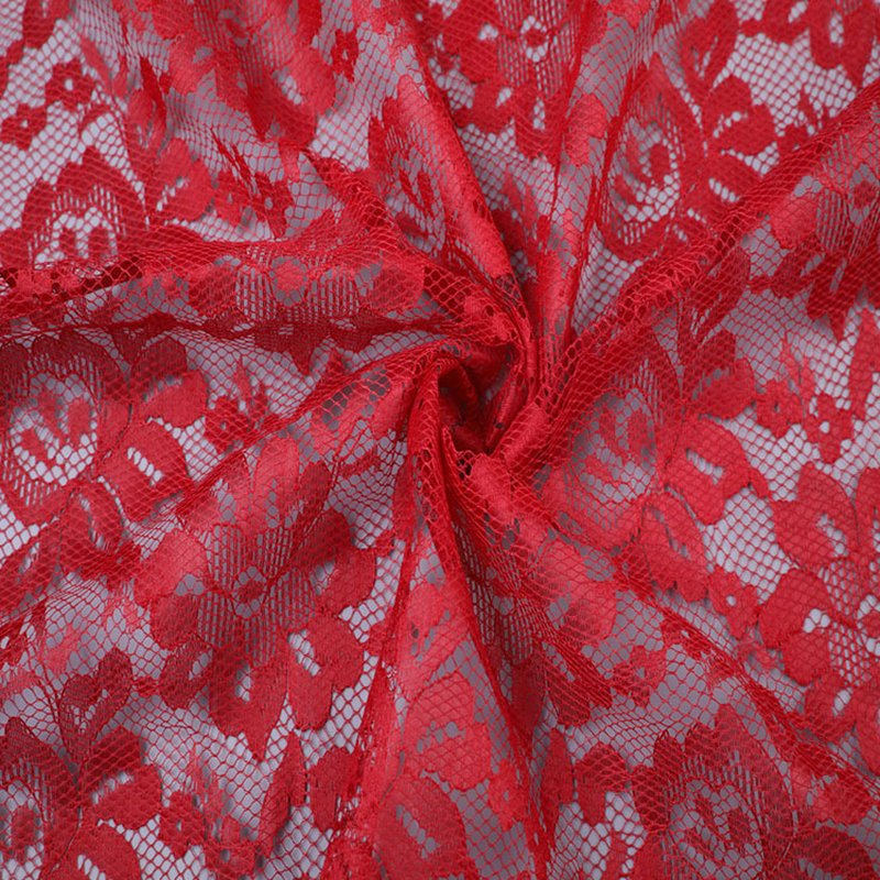 Lace Fabric Women's Polyester Warp Knit for Women's Wear Wholesale Sup