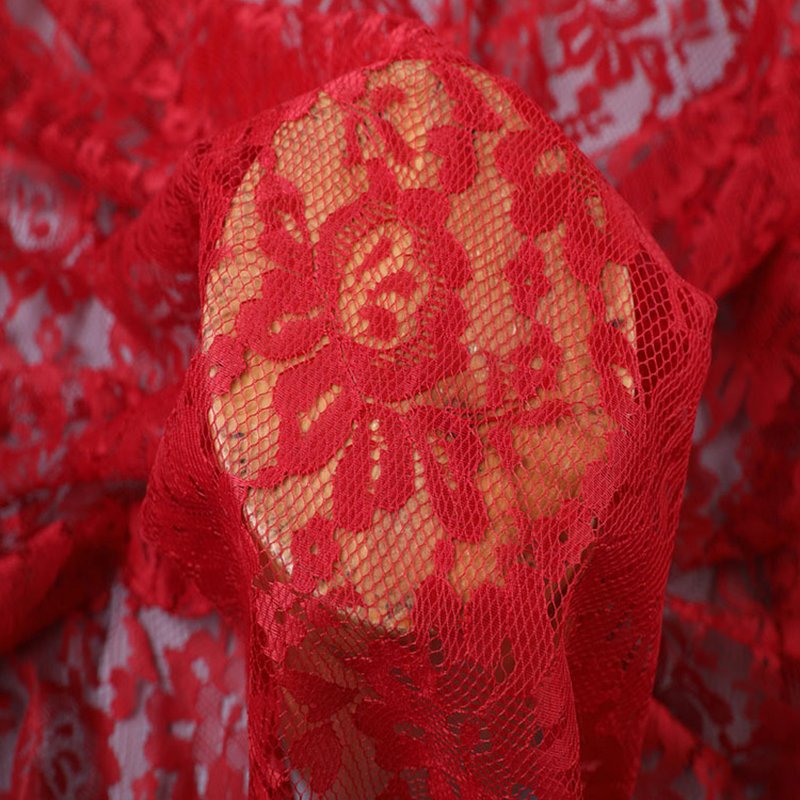 Lace Fabric Women's Polyester Warp Knit for Women's Wear Wholesale Sup 6