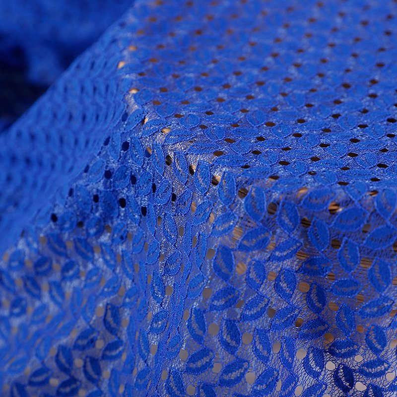 Lace Fabric Cutwork Women's Polyester for Women's Wear Wholesale Suppl