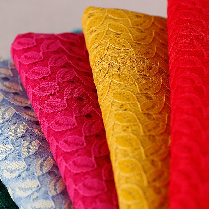 Lace Fabric Cutwork Women's Polyester for Women's Wear Wholesale Suppl 8