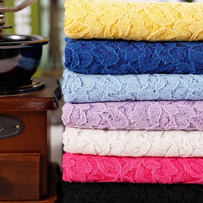 Lace Fabric Cutwork Women's Nylon for Women's Wear Wholesale Supplier 13