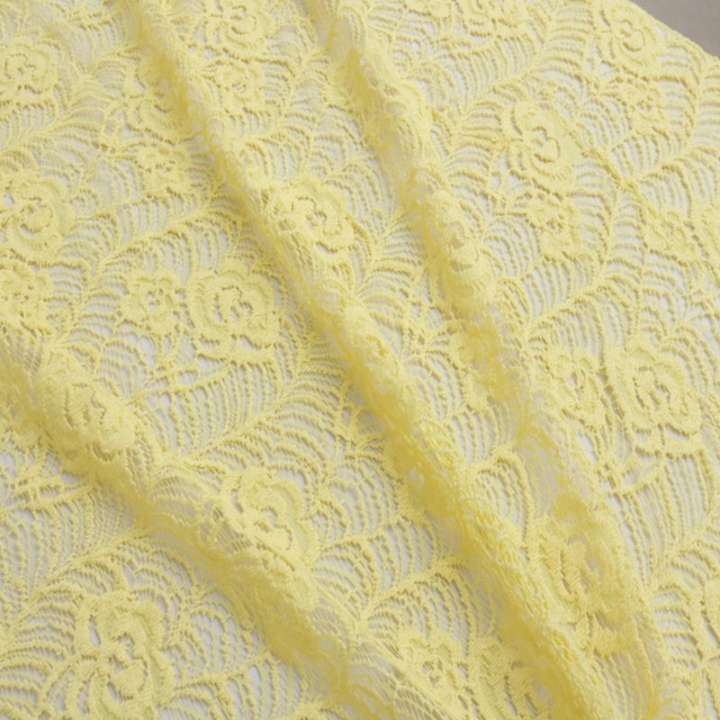 Lace Fabric Jacquard Women's Warp Knit for Women's Wear Wholesale Supp