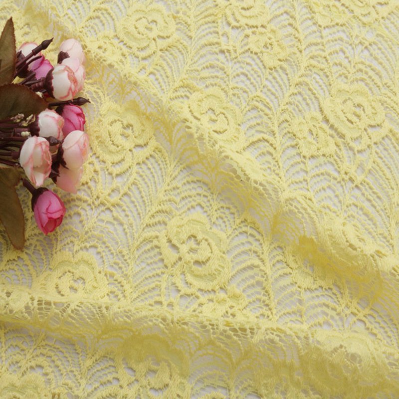 Lace Fabric Jacquard Women's Warp Knit for Women's Wear Wholesale Supp 5