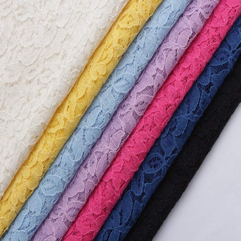 Lace Fabric Jacquard Women's Warp Knit for Women's Wear Wholesale Supp 7