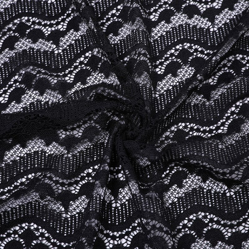 Lace Fabric Ditsy Floral Cutwork Nylon Warp Knit for Women's Wear Whol