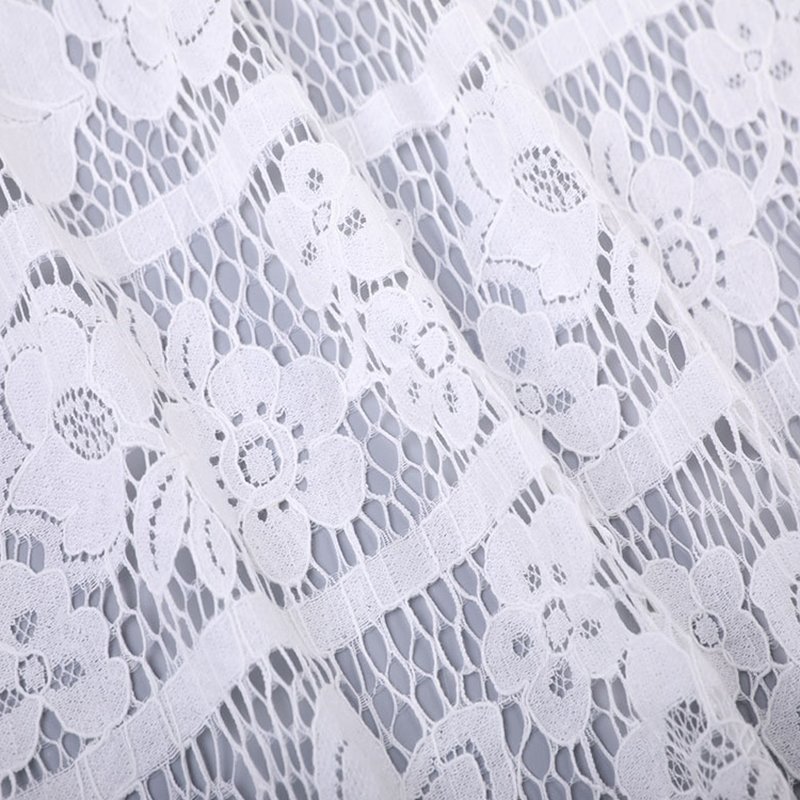 Lace Fabric Ditsy Floral Cutwork for Women's Wear Wholesale Supplier 4