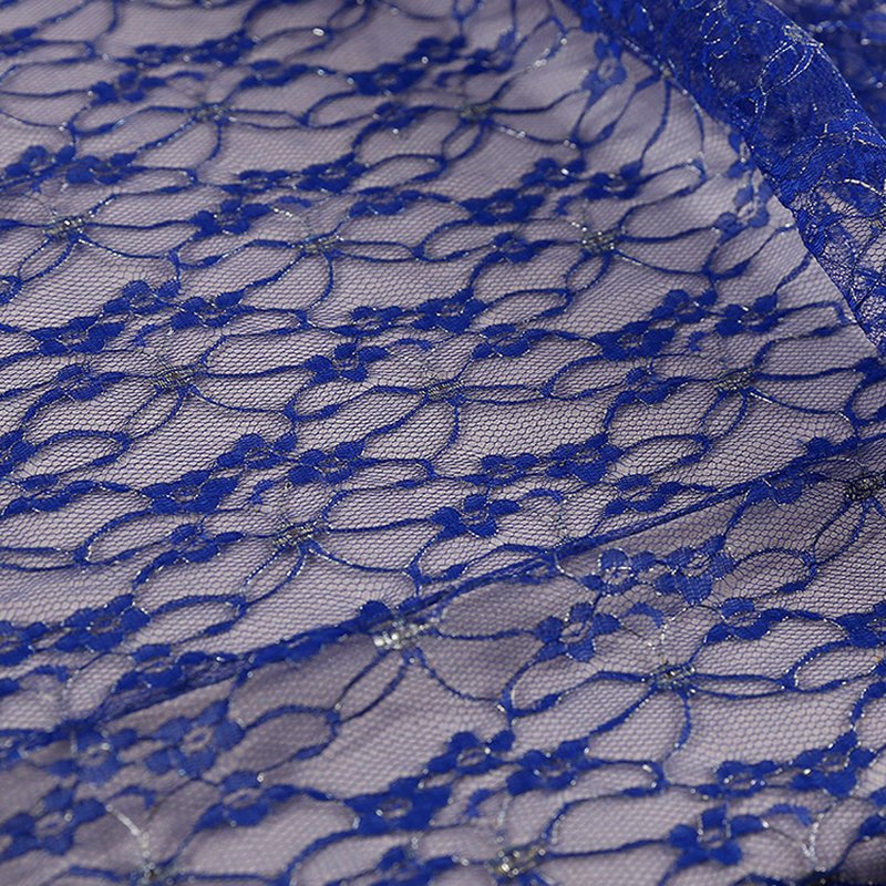 Lace Fabric Cutwork Solid Polyester for Apparel Wholesale Supplier 5
