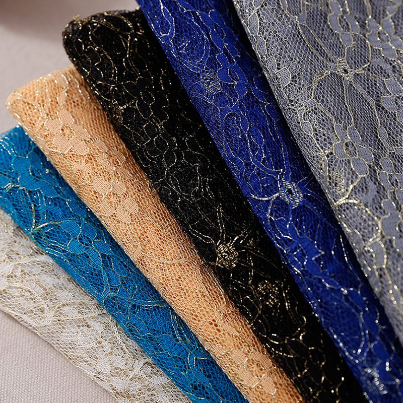Lace Fabric Cutwork Solid Polyester for Apparel Wholesale Supplier 9