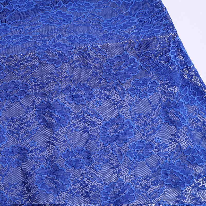 Lace Fabric Beige Nylon Warp Knit for Women's Wear Wholesale Supplier 5