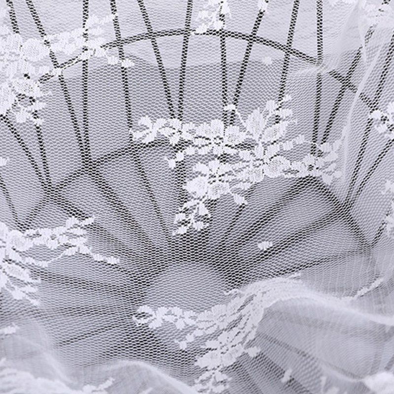 Lace Fabric Jacquard Bridal Nylon Warp Knit for Bridal Wholesale Suppl 3
