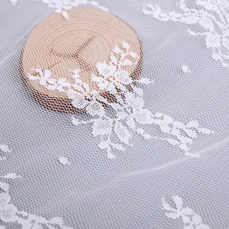 Lace Fabric Jacquard Bridal Nylon Warp Knit for Bridal Wholesale Suppl 4