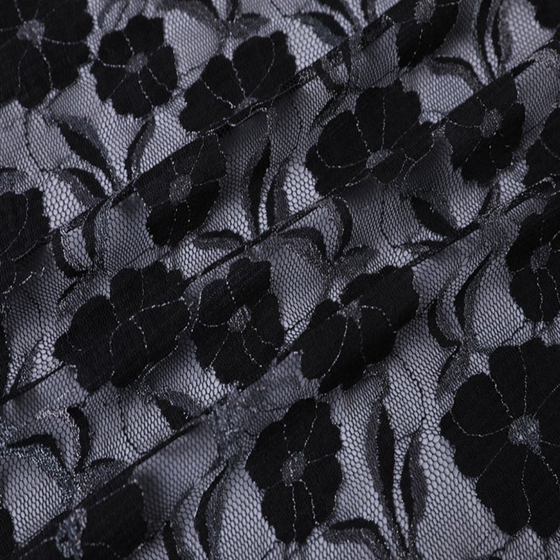 Lace Fabric Lurex Bridal Nylon Warp Knit for Lingerie Wholesale Suppli