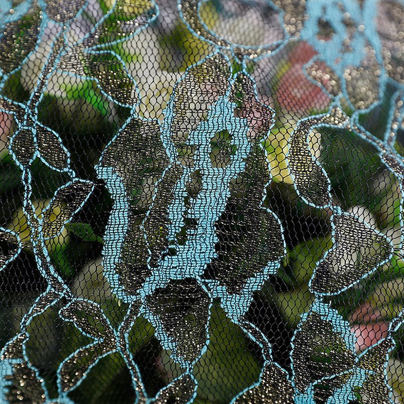 Lace Fabric Cutwork Jacquard Nylon for Women's Wear Wholesale Supplier 4