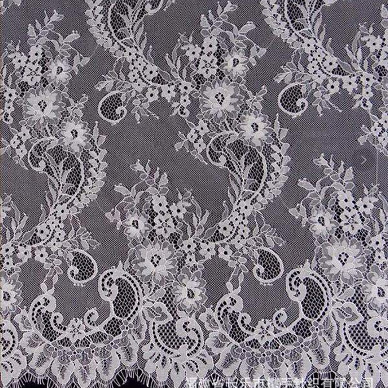 Lace Trim Dress Eyelash Lace Fabric for Women's Wear Wholesale Supplie 4