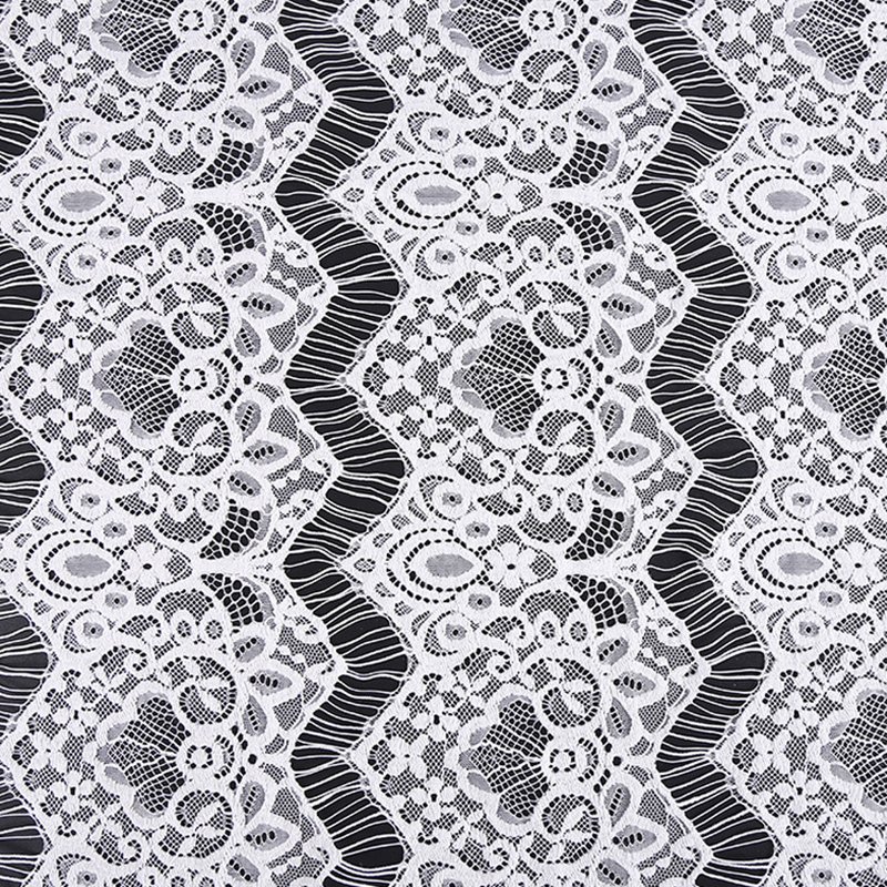 Lace Fabric Eyelash Cutwork Nylon for Apparel Wholesale Supplier